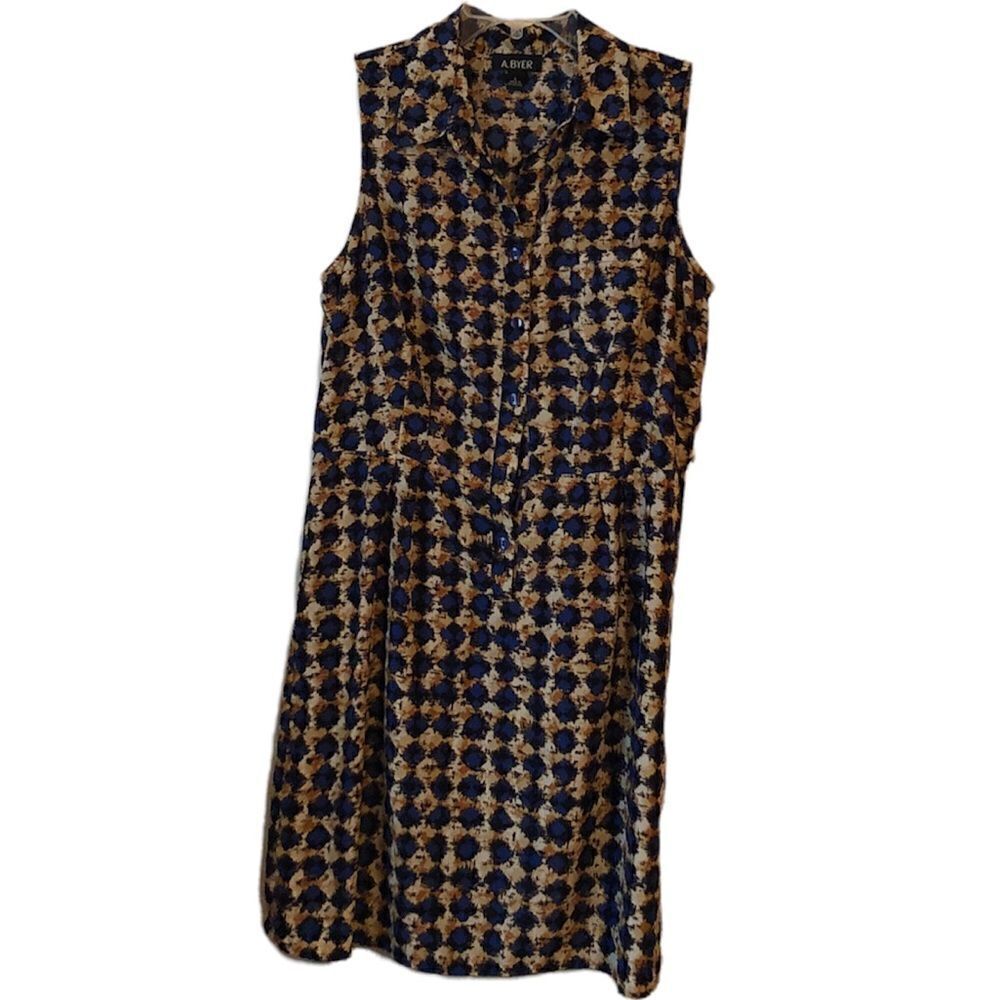 A Byer Sleeveless Shirt Dress L